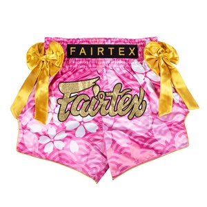 Custom Printed Muay Thai Shorts Soft Satin Boxing <b>Trunks</b> Breathable Training Kickboxing Shorts for <b>Men</b> Daily Workout - Product Image 4