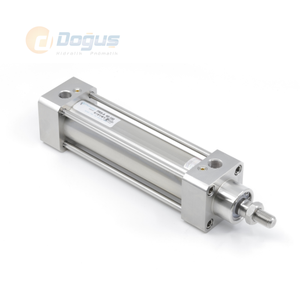 Cylindre pneumatique en acier inoxydable amorti et magnétique de la série PRS 32 - Product Image 1
