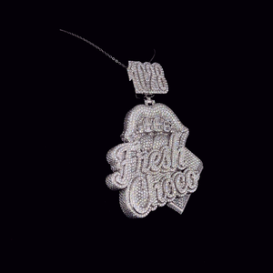 Pendentif Hip Hop en argent Sterling 925 personnalisé avec nom de lettre VVS Moissanite Diamond Ice Pendentifs personnalisés certifiés GIA - Product Image 3