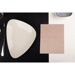 Tovaglioli in terracotta 30x40cm con stampa Capri, piega 1/4, Bambutex Naturale, 600 pz, B2B - Product Image 1