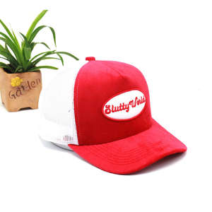 Casquettes de baseball en maille de camionneur avec broderie personnalisée de haute qualité, concevez votre propre logo, vente en gros de casquettes de camionneur en velours - Product Image 5