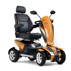 Scooter électrique 4 roues pour seniors, 500W, en alliage d'aluminium, pliable, confortable, sûr, longue autonomie, étanche, suspension, batterie lithium - Product Image 4