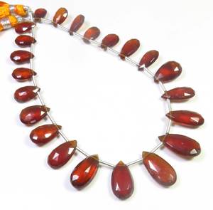 ลูกปัดลูกแพร์ตัดเหลี่ยมเพชรพลอยแอฟริกันธรรมชาติขนาด10-16.50มม. สำหรับการทำเครื่องประดับแบบทำมือ8.5 - Product Image 1