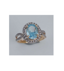 แหวนสวยหรูสำหรับผู้หญิง ทอง 18k ดีไซน์เรียบง่ายแต่ดูมีระดับ เสริมลุคประจำวันให้โดดเด่น นำเข้าจากอินเดีย - Product Image 1