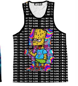 Camiseta sin mangas para hombre transpirable de talla grande personalizada con impresión por sublimación digital - Product Image 2