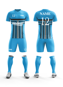 Uniforme de Fútbol OEM con Diseño Sublimado para Equipos y Clubes en Azul |   Tallas para Hombre, Mujer y Jóvenes - Product Image 5