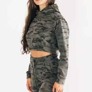 Chándal de mujer de algodón polar de dos piezas Jogger pantalones de chándal conjunto liso grueso Unisex 2 piezas chándal conjunto de sudaderas con capucha para mujer - Product Image 3