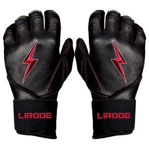 Guantes de Bateo Profesionales Personalizados de la Mejor Calidad con Diseño de Puño Corto para Hombre, para Softbol y Béisbol, Hechos de Cuero Genuino - Product Image 1
