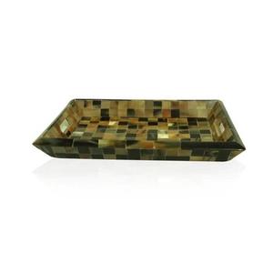 Plateau de service en corne au design moderne pour la cuisine et la table Plateau de forme ovale Plateau de service en corne de buffle de meilleure qualité pour mariage - Product Image 5