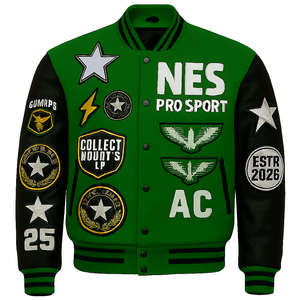 Grande demande Veste universitaire personnalisée de haute qualité Style vintage Streetwear Bomber Logo Chenille Patch Inspiration Baseball - Product Image 1