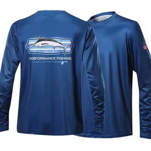 เสื้อตกปลาเสื้อเจอร์ซีย์ตกปลาโลโก้ออกแบบได้ตามต้องการ - Product Image 3