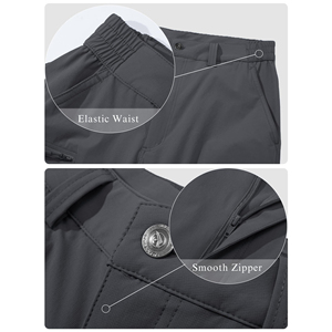 Pantalones de hombre de secado rápido sueltos casuales para correr Fitness Lona de punto antiarrugas cordón Jogger patrón sólido pantalones de hombre - Product Image 5