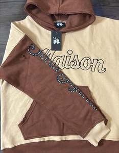 เสื้อฮู้ดดี้แฟชั่นใหม่ ปักลาย ผ้าฝ้าย 100% แบบ unisex มีซับใน สำหรับฤดูใบไม้ร่วง รับทำโลโก้แบรนด์ส่วนตัว คุณภาพสูง สไตล์ลำลอง ขายส่ง - Product Image 4
