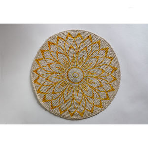 Hot Exclusive Sale Genuine Quality Cotton Tableware <b>Placemat</b> <b>Set</b> Luxury Woven Design and Braided Technique Market Price - Product Image 1