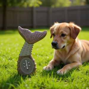 Interactive Beef Flavor <b>Treat</b> <b>Dispensing</b> Fish Tail <b>Dog</b> Chew <b>Toy</b> Premium Pet Chew <b>Toys</b> - Product Image 3