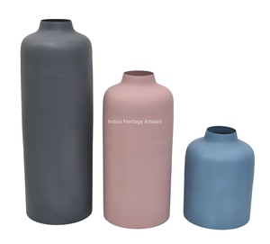 IHA Contemporary Iron Metal Tabletop Flower <b>Vase</b> Model IHA24029 for Home & Wedding Events Wholesale Decoration India - Product Image 2