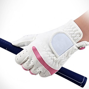 Professional PU Slip-Resistant Design Breathable Left Hand White Blue for Outdoor Sport Golf <b>Gloves</b> - Product Image 2