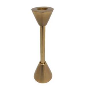 Portavelas de Color plateado para decoración del hogar con palo de hierro, Acabado niquelado decorativo, portavelas de diseño clásico - Product Image 5