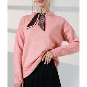 เสื้อสเวตเตอร์พร้อมเนคไท - สีแซลมอน - Product Image 3