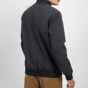 Blouson bombardier noir de style sportif veste de course à manches longues avec fermeture éclair veste de course pour hommes de la meilleure qualité blouson bombardier pour hommes - Product Image 6