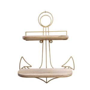 ชุดชั้นวางของเหล็กตกแต่งผนัง3ชิ้นและชั้นวางไม้มะม่วงสีดำและสีธรรมชาติขนาดกลางสำหรับเก็บของในบ้านที่กำหนดเอง - Product Image 6