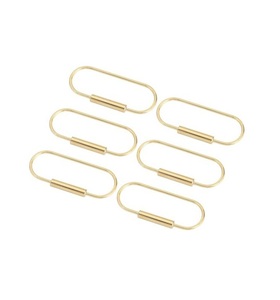 พวงกุญแจโลหะรูปไข่สีทอง พร้อมคลิปหนีบแบบสปริง สำหรับกุญแจ กระเป๋า กระเป๋าถือ อุปกรณ์งานฝีมือ ขายส่ง - Product Image 6