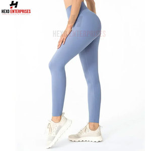 Precio barato, el mejor vendedor, mallas de Yoga de cintura alta para mujer, tela de punto transpirable para ropa de gimnasio - Product Image 4