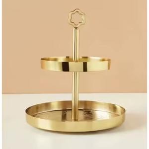 Présentoir à gâteau en métal créatif Présentoir à dessert Présentoir à gâteau décoratif pour table Présentoir à cupcakes Dates Support de service doux - Product Image 1