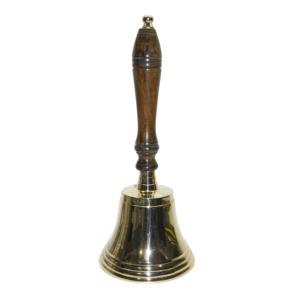 Top Quality <b>Hand</b> Bell With Wood Handle Wall Hanging Bell Desktop Bell Home Decorative Item New Design Fancy Antique Design - Product Image 2