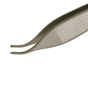 Instrument médical ADSON 1x2, forceps à tissus manuel en acier inoxydable, largeur de la pointe de 2 mm, forceps de pansement droit de 4,75 pouces - Product Image 1