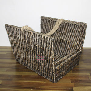 Artex Dong Thap Handwoven Wicker Log Carrier <b>Basket</b> Stylish Practical Storage for <b>Firewood</b> and Home - Product Image 2