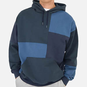 Sudadera con Capucha de Alta Calidad 100% Algodón Antiencogimiento, con Bloques de Color Personalizados, Bordado, Corte y Costura de Colores Divididos, Sudaderas con Bloques de Color Múltiple - Product Image 4