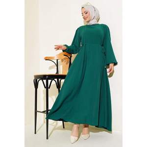 Robe nouée à la taille Émeraude - Product Image 3