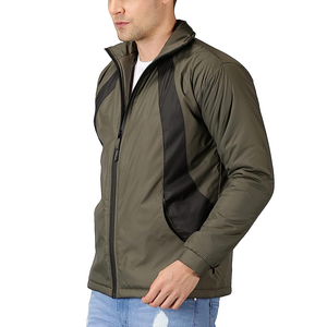 Venta caliente de talla grande impermeable personalizado a prueba de viento de lona Stand Collar Slim chaqueta de lluvia con capucha para hombres mejor precio - Product Image 3