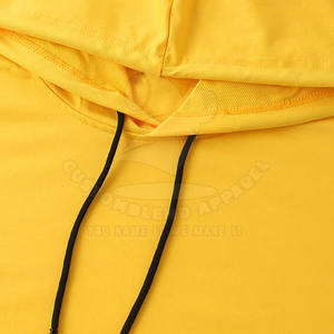 New Trendy Winter Men's <b>Hoodies</b> Yellow <b>Black</b> Solid Color Customized Cotton/Polyester Breathable Quick Dry Private <b>Plain</b> Dyed - Product Image 4