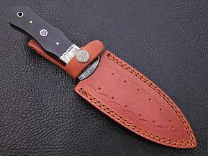 Cuchillo Bowie de Caza de Acero de Damasco Hecho a Mano de Primera Calidad, Tamaño Personalizado, Mango Cómodo, Cuchillo Skinner - Product Image 4