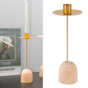 Candelabro creativo de Arte de Metal de hierro con acabado dorado, decoración innovadora para el hogar para decoración de bodas, molde de vela - Product Image 1