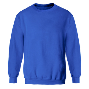Sweat-shirt à col rond décontracté pour homme, manches longues, uni, coupe classique, 100 % coton, mode hiver streetwear, vente en gros - Product Image 1