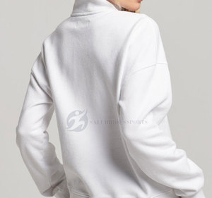 Sweat-shirts à fermeture éclair sur le devant, style streetwear d'hiver, confort au travail et au quotidien, logo personnalisé, couleur personnalisée, écologique, respirant pour femmes - Product Image 3