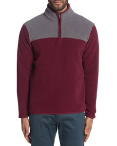 Chaqueta de lana polar con cremallera de cuarto de manga larga de corte clásico para mujer Jersey de media cremallera de invierno - Product Image 3