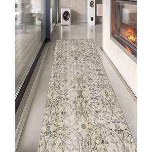 Tapis imprimé de style persan, chemin de table marron à motifs floraux pour salle à manger, tapis en velours - Product Image 4