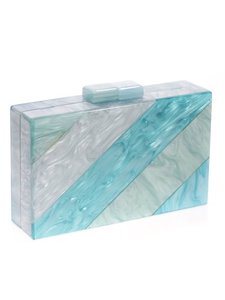 Pochette de soirée en résine faite à la main de créateur Portefeuille de mariée élégant pour les mariages, les fêtes et les célébrations festives - Product Image 5