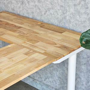 Escritorio Esquinero en Forma de L de Madera de Caucho con Patas de Hierro 120x110cm Sistema TIO HBTO021 - Product Image 4