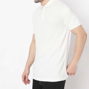 Polos con cremallera para hombre, camisetas polo de punto acanalado de manga corta, camisetas de golf informales a la moda, precios de fabricación al por mayor - Product Image 4