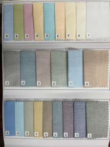 Top Town Premium Shirting Fabric 58 Ancho Poliéster Mezcla de algodón Liso Teñido Prendas de boda para hombres Mujeres Arrugas Niñas - Product Image 4