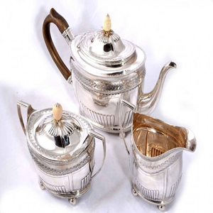 Ensemble de théière en acier inoxydable poli nouveau Style gravé Design théière à café verres de haute qualité Pot cuisine d'hôtel de luxe - Product Image 1