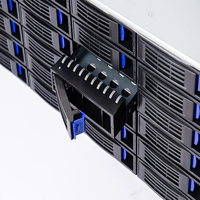 OEM/ODM Châssis de serveur en rack 4U d'usine Rackmount industriel Boîtier d'ordinateur Fond de panier Hot Swap 24 baies 3.5 "Plateau HDD