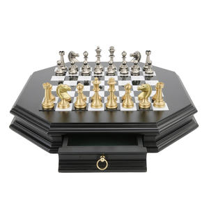 Brass Chess Piece Set with Traditional Design International Chess Indoor Use-Luxury & Durable for Collectors - Product Image 1