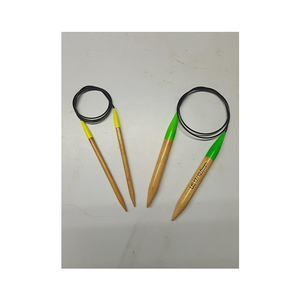 INDSKILL INDS027 multicolore bricolage en bois crochet à pointe unique aiguilles à tricoter de haute qualité Logo personnalisé longueur 24-100cm - Product Image 1