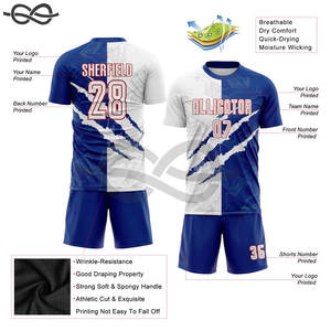 Direct d'usine Maillot de football personnalisé Enfants Rétro Vintage Vêtements de football personnalisé Rétro Vintage Football Clubs de football France Vente en gros - Product Image 2